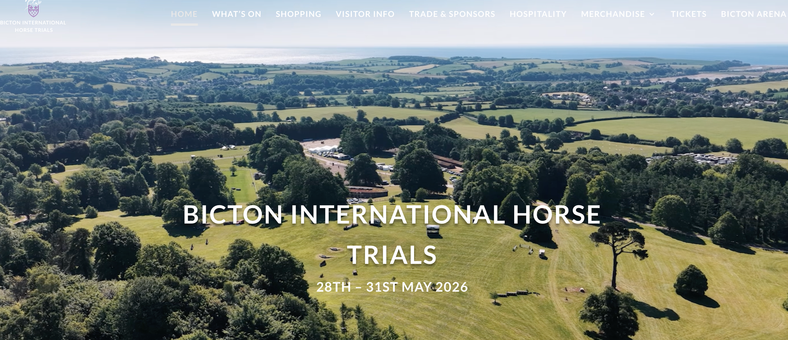 We will be at Bicton International Horse Trials 28-31st May 2026 and we'd love to see you there