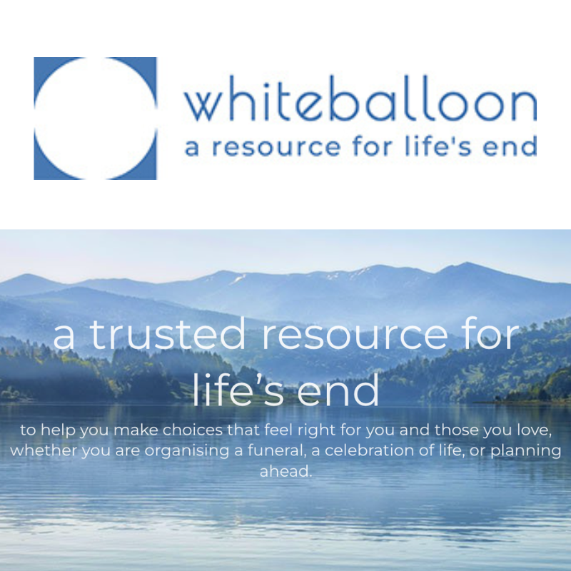Afterstone is now on White Balloon - a trusted resource for life's end | Afterstone