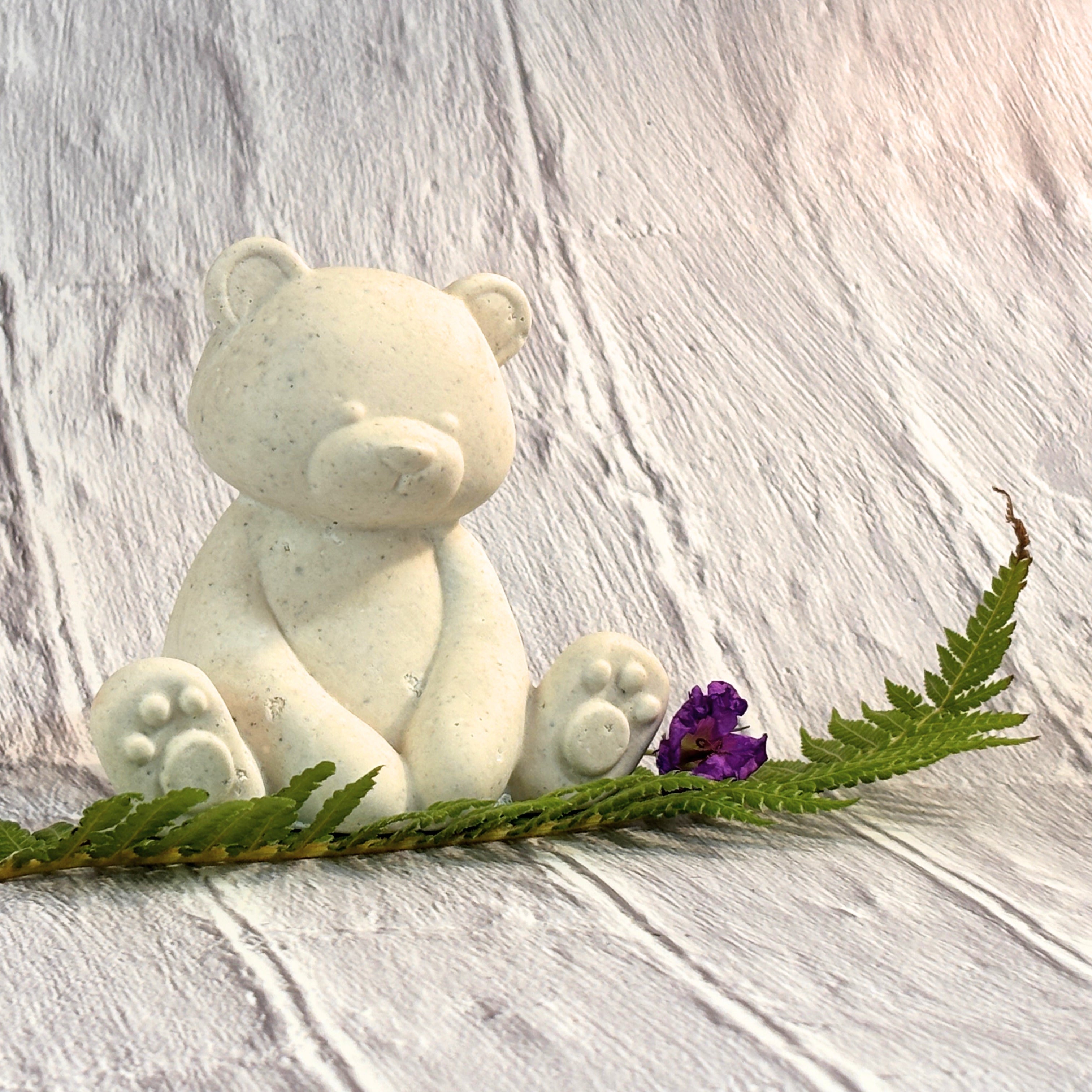 Afterstone ash into stone memorial teddy bear