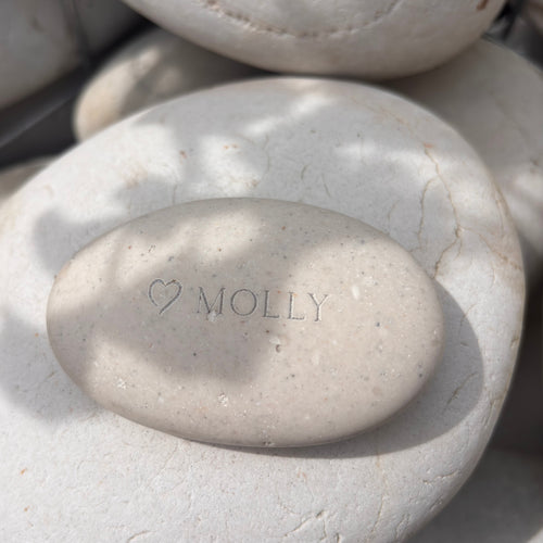 Afterstone ash into stone memorial pebble - solo - AFTERSTONE LTD