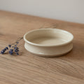 Hand thrown pottery candle plate