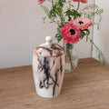 Pottery urn - Raku urn small