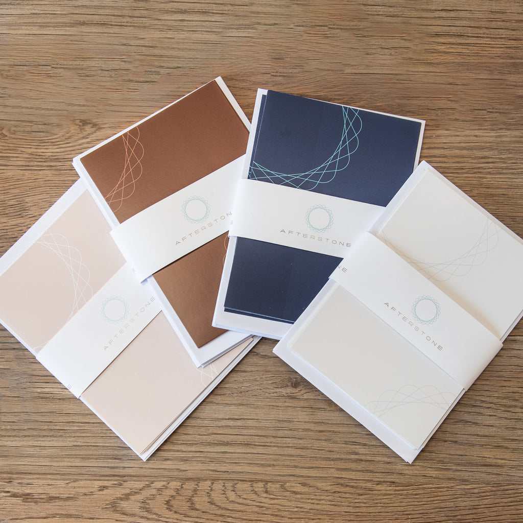 Notelets set ivory