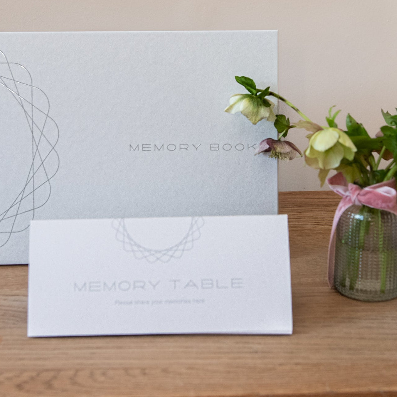 Memory tent card ivory