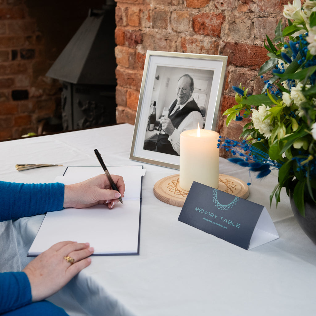 Memory book navy/turquoise