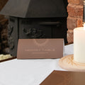 Memory tent card chocolate/copper