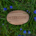 Personalised memorial wooden pebble