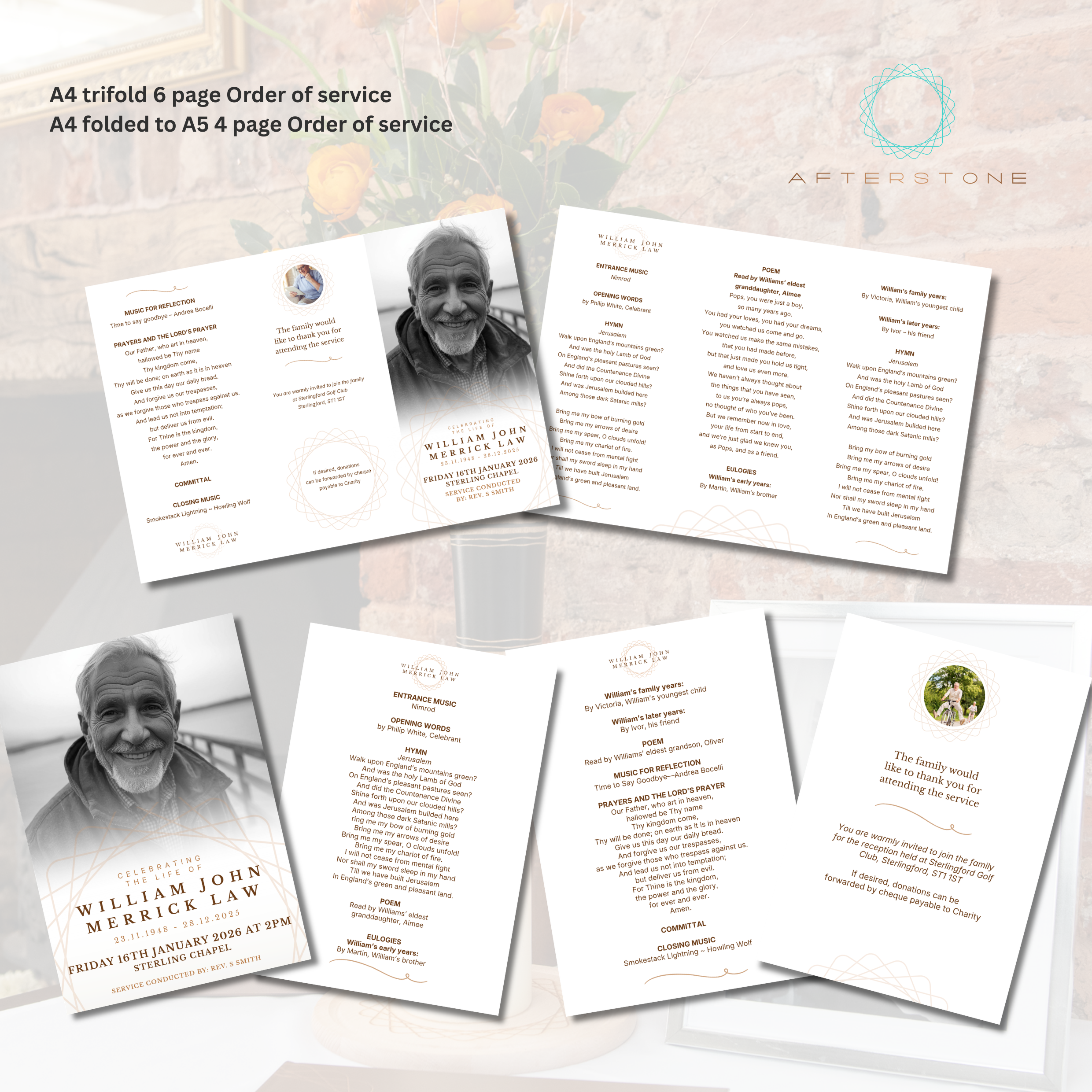 Chocolate copper digital stationery bundle