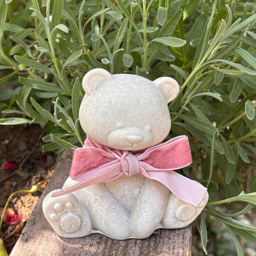 Afterstone ash into stone memorial teddy bear