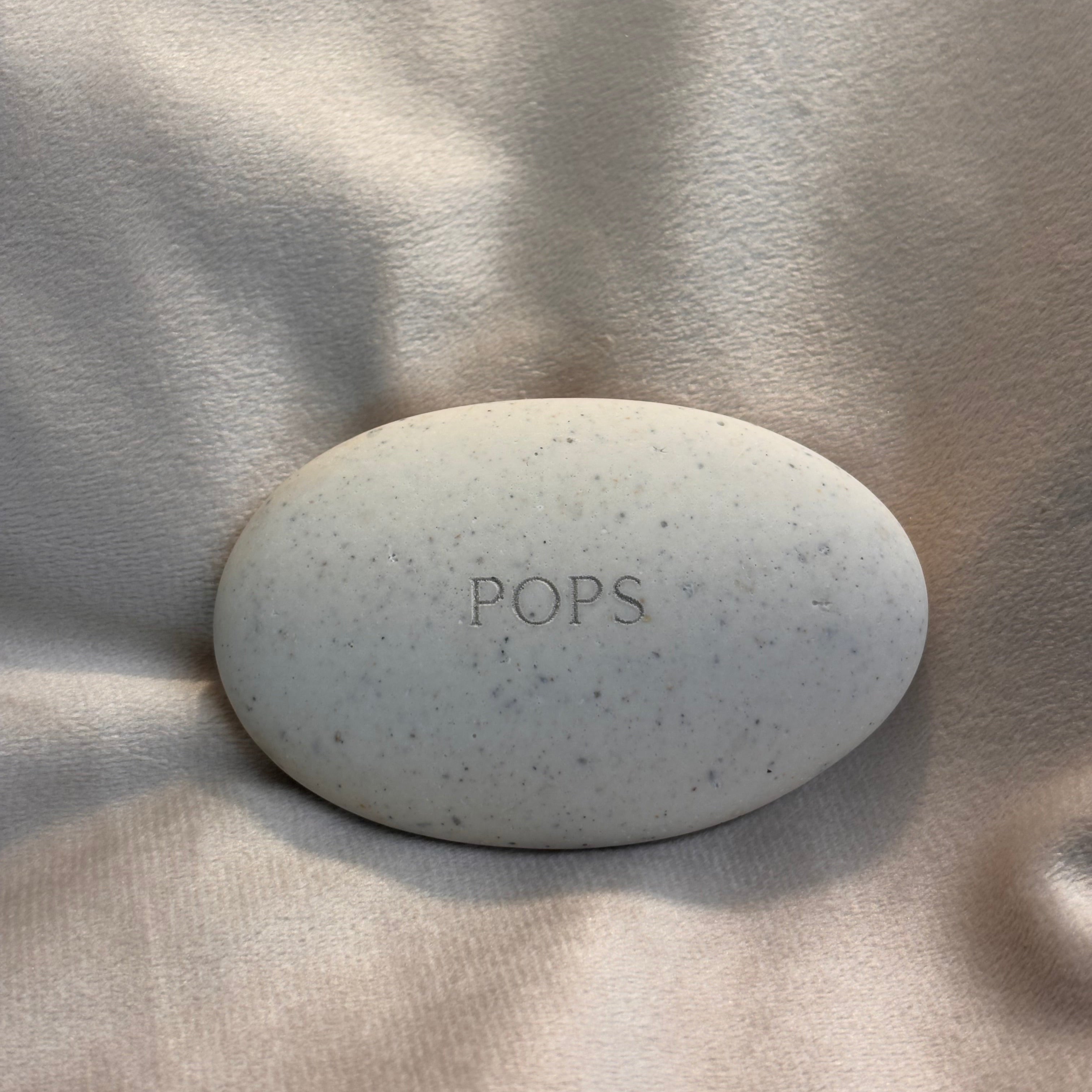 Afterstone ash into stone memorial pebble - solo