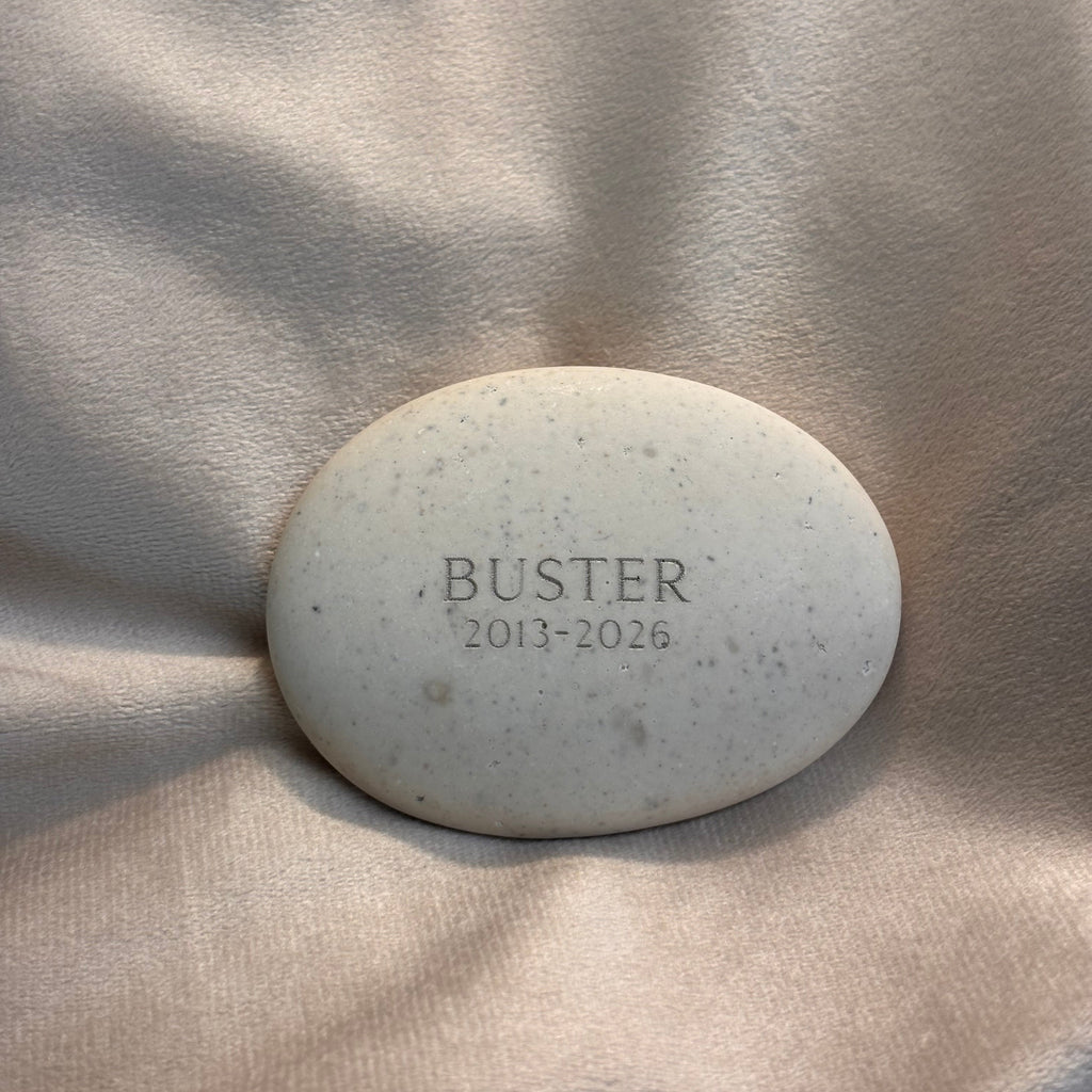 Afterstone ash into stone memorial pebble - solo