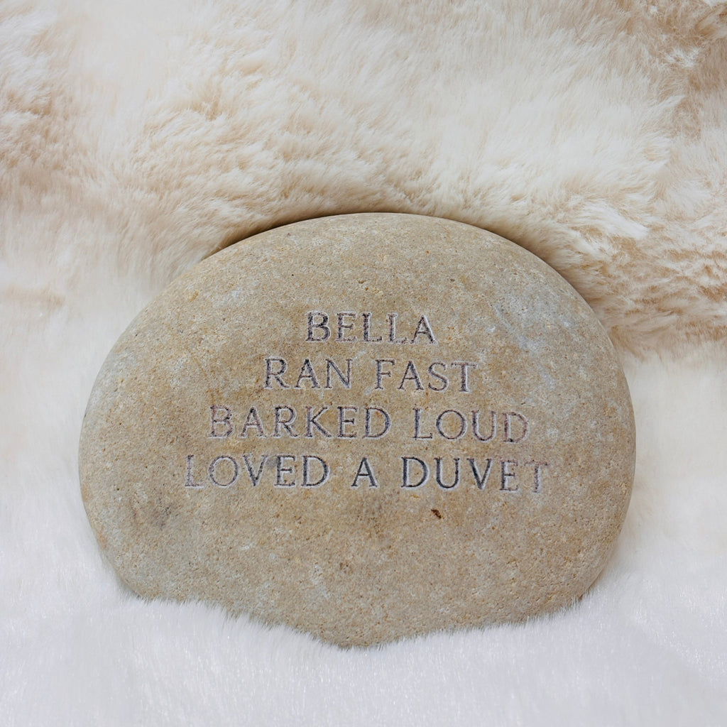 Personalised memorial stone - medium - AFTERSTONE LTD