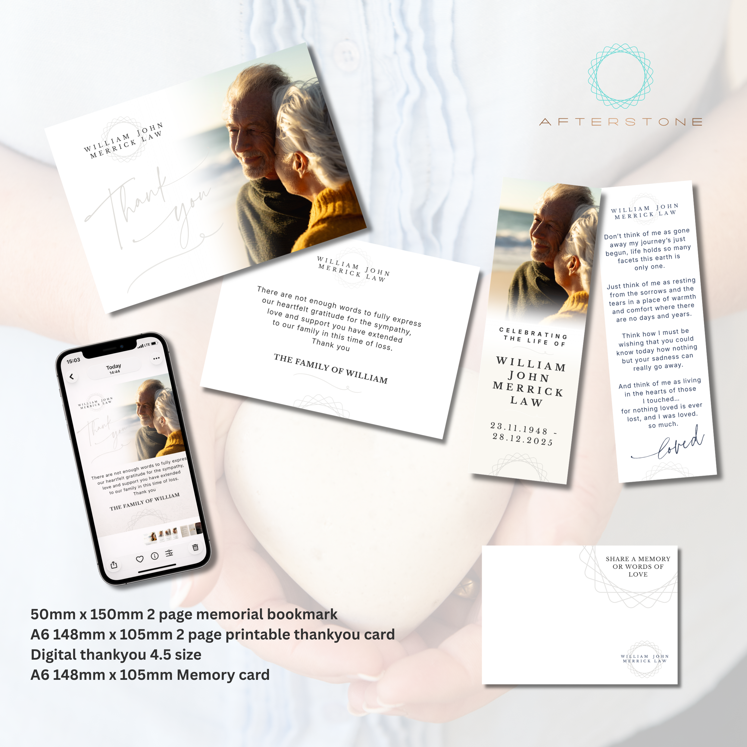 Complete stationery set - ivory