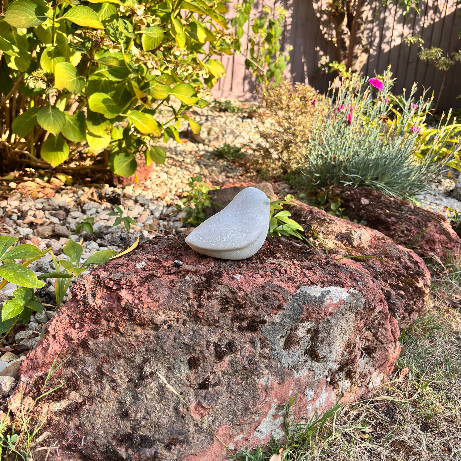 Afterstone ash into stone memorial Robin - large