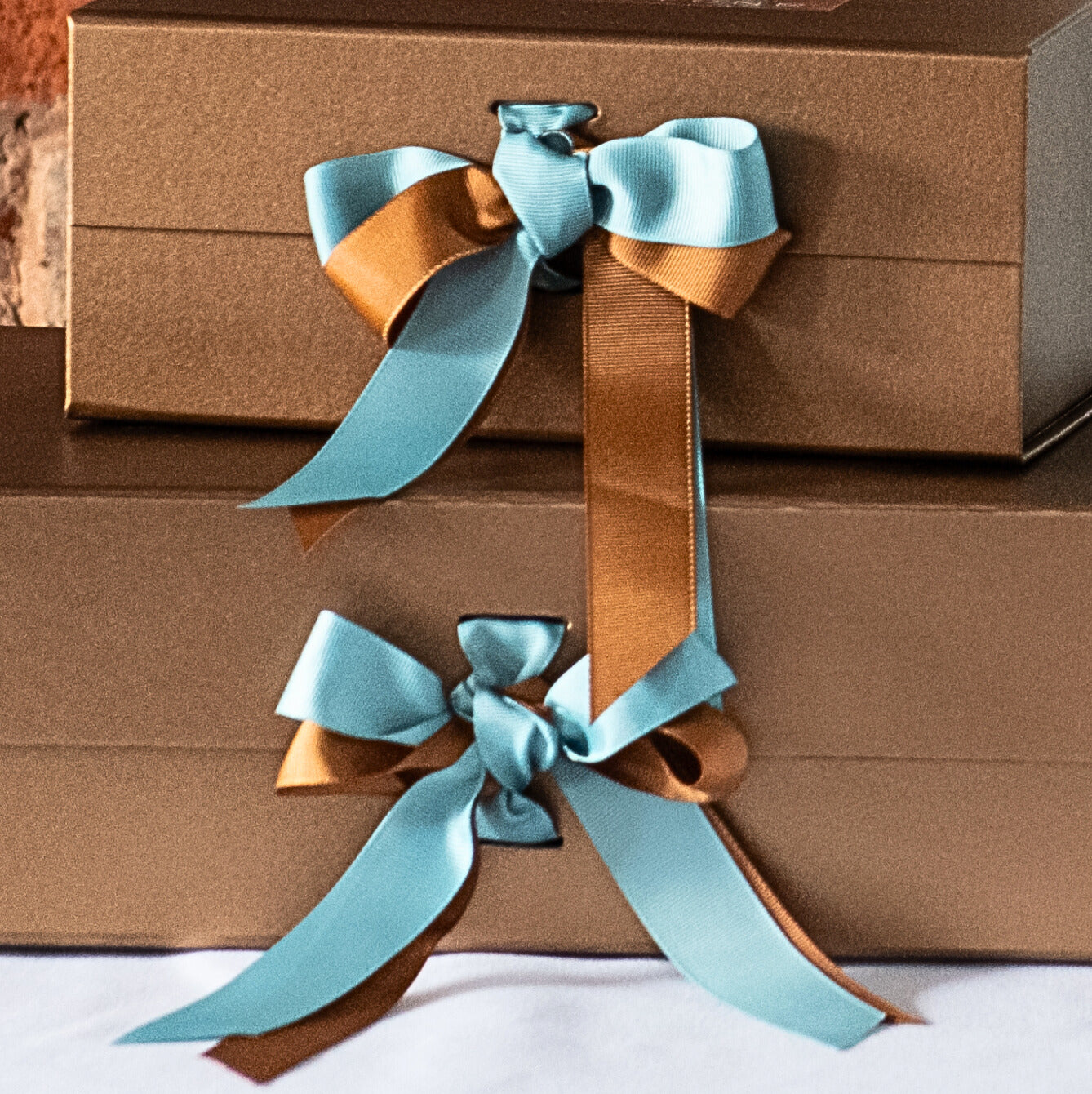 gift wrapping, in natural light