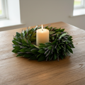 Chunky ivory pillar candle